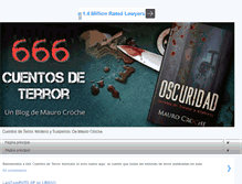 Tablet Screenshot of 666cuentosdeterror.com